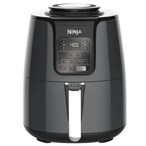 Ninja 4 Qt Air Fryer, 3 Functions, Air Fry, Reheat, and Dehydrate, Dishwasher Safe, Non-Stick, AF100, Black