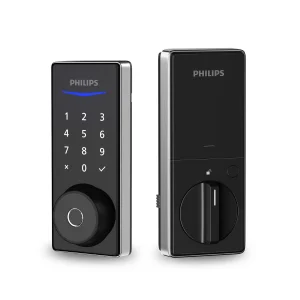 Philips Home Access 1000 Series Satin Nickel Single Cylinder Electronic Deadbolt with Lighted Keypad Touchscreen
