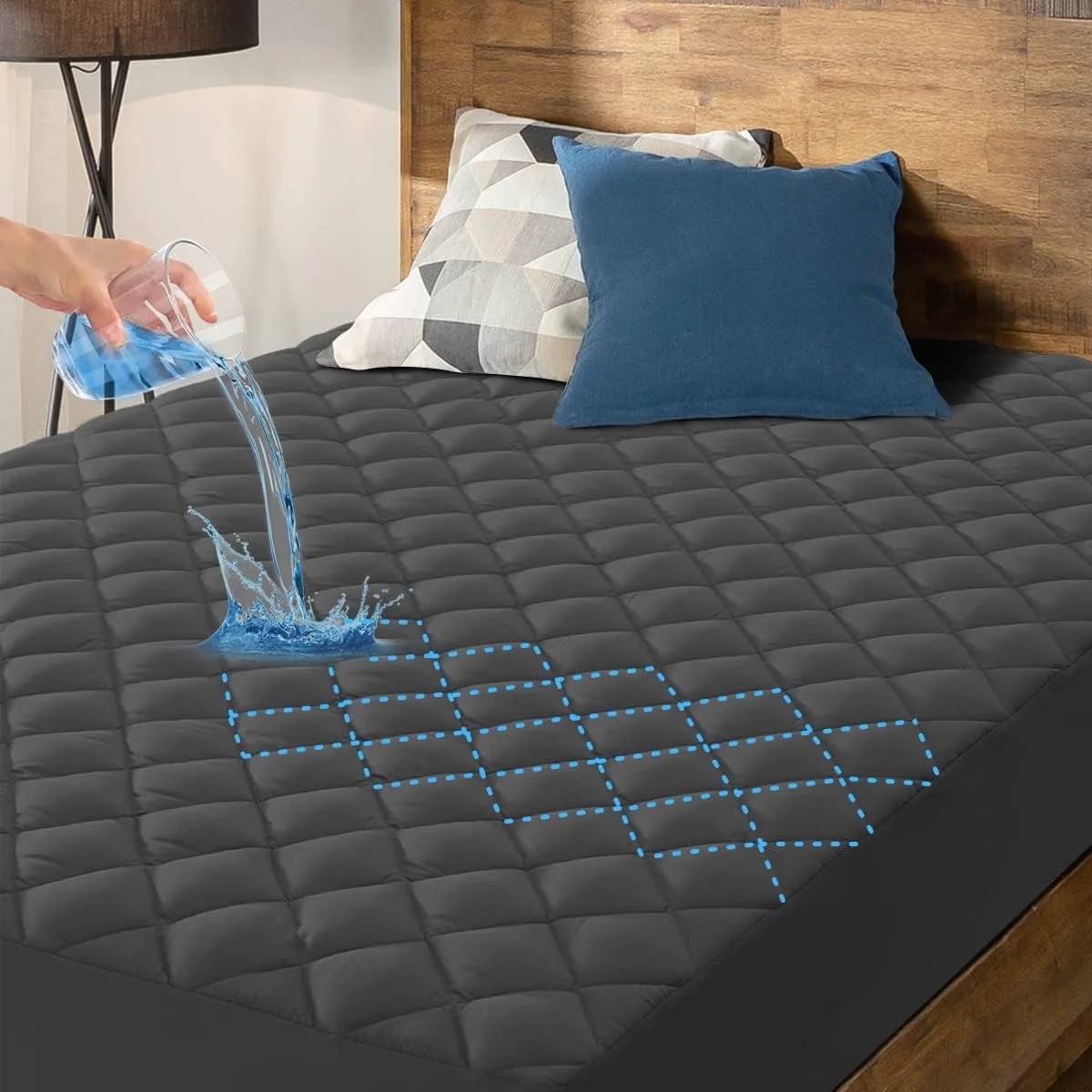 Queen Size Waterproof Mattress Pad Protector