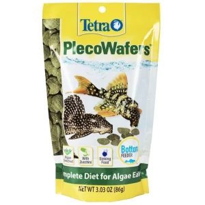 Tetra PlecoWafers, Nutritionally Balanced Fish Food for Algae Eaters