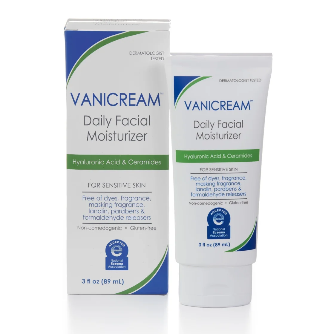 Vanicream Daily Facial Moisturizer with Ceramides and Hyaluronic Acid Designed for Sensitive Skin
