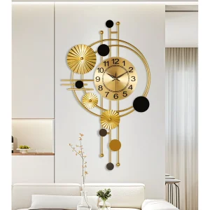 Wall Clock,30" Large Wall Clock, Modern Clocks for Living Room, Geometric Design