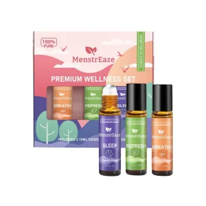 Wellness Essential Oil Gift Set | 3-Pack Roll-Ons for Headache, Breathing and Sleep Support